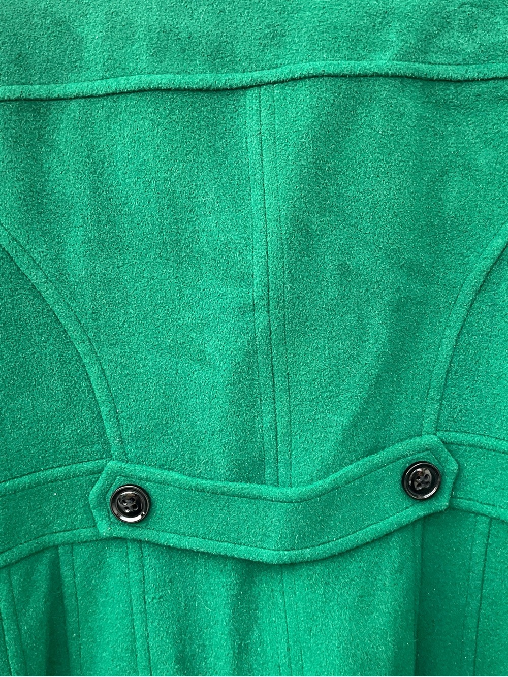 St. John's Bay Green Wool Cashmere Blend Peacoat Double Breasted XL - Picture 9 of 12
